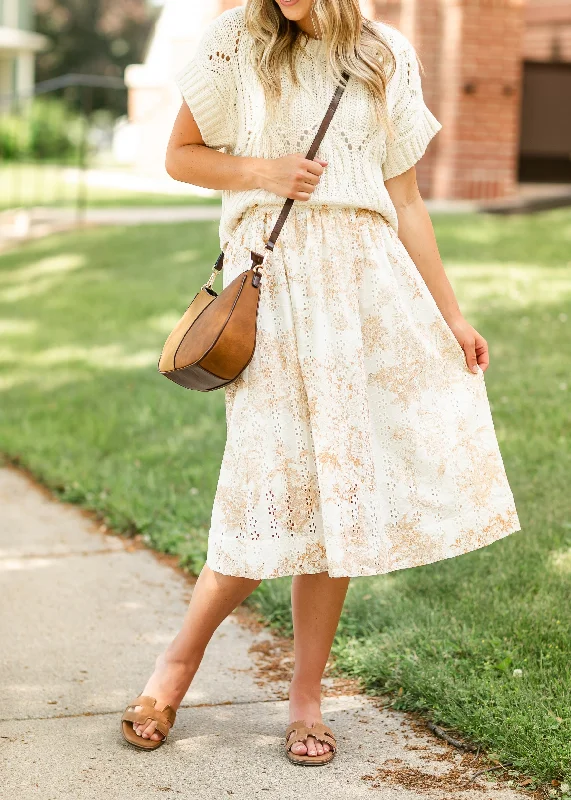 Annette Eyelet A-line Skirt tulle skirt dreamy