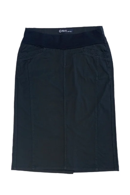 Black Denim Maternity Skirt 163-TR16D cashmere skirt soft