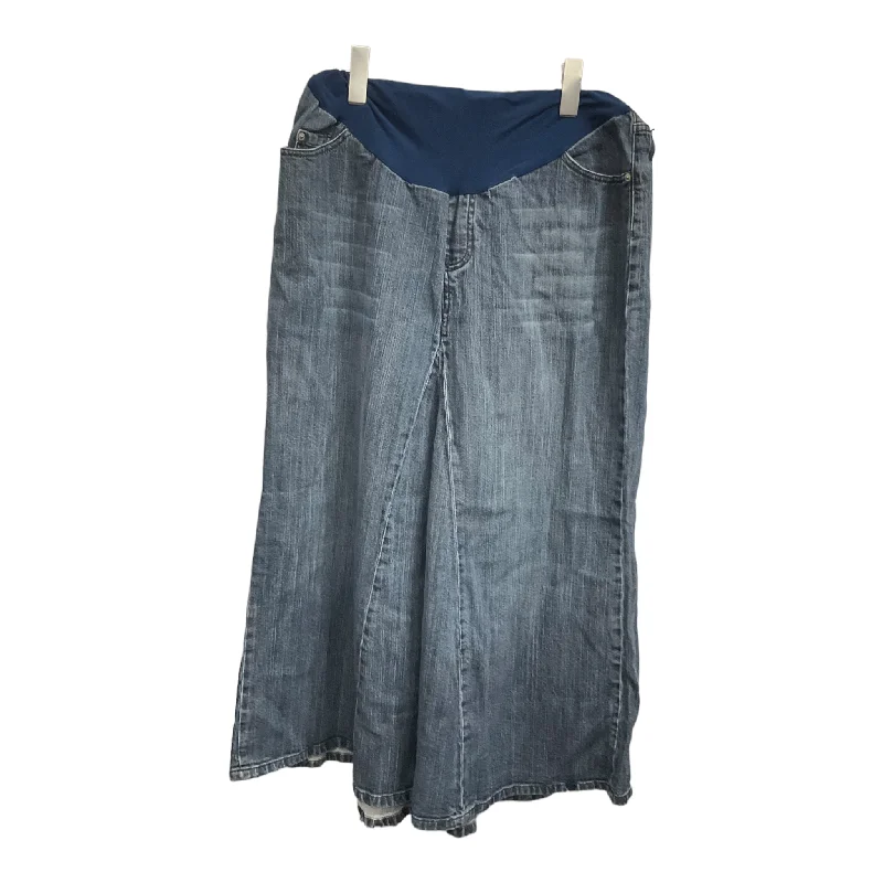 Maternity Skirt By Motherhood  Size: L denim skirt stylish