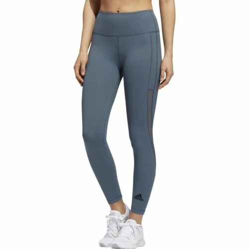 2 x Adidas Womens Blue Heat Training Sport Leggings Chic Floral Print Leggings