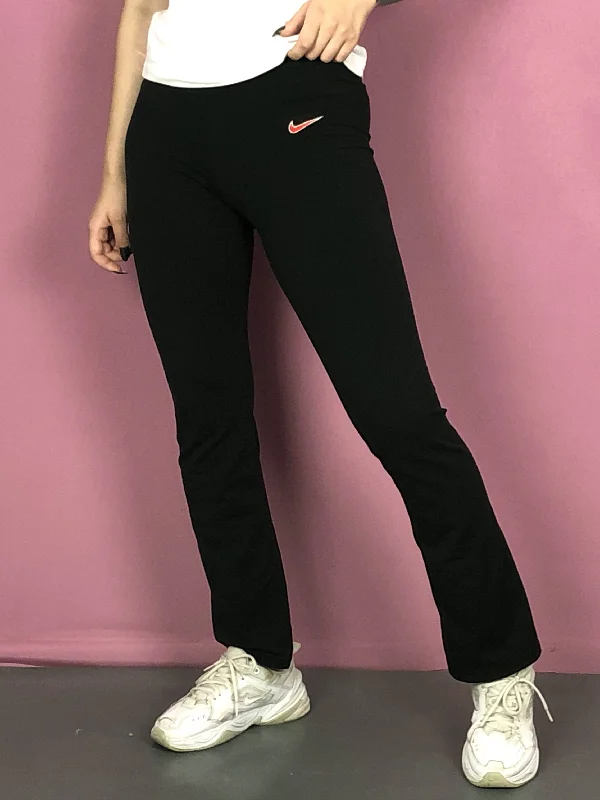 90s Nike Vintage Women's Leggings - XL Black Polyester Blend Stylish Ultra Stretch Leggings 90s Nike Vintage Women's Leggings - XL Black Polyester Blend Stylish Ultra Stretch Leggings