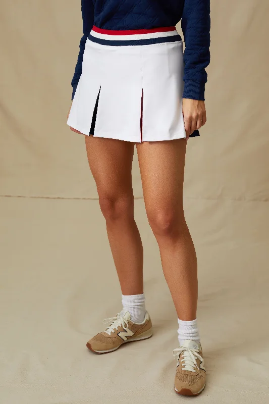 Americana 14 Inch Carly Tennis Skirt ribbed skirt waist