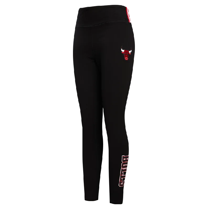 NBA CHICAGO BULLS CLASSIC WOMEN'S JERSEY LEGGING (BLACK) Elegant Shiny Black Leggings NBA CHICAGO BULLS CLASSIC WOMEN'S JERSEY LEGGING (BLACK) Elegant Shiny Black Leggings