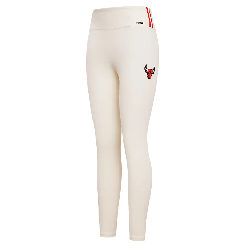 NBA CHICAGO BULLS RETRO CLASSIC WOMEN'S JERSEY LEGGING (EGGSHELL) Fashionable Smooth Fit Leggings NBA CHICAGO BULLS RETRO CLASSIC WOMEN'S JERSEY LEGGING (EGGSHELL) Fashionable Smooth Fit Leggings