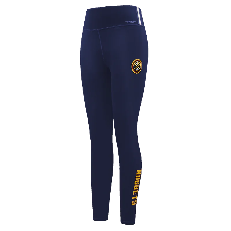 NBA DENVER NUGGETS CLASSIC WOMEN'S JERSEY LEGGING (MIDNIGHT NAVY) Elegant Stretchy Faux Leather Leggings NBA DENVER NUGGETS CLASSIC WOMEN'S JERSEY LEGGING (MIDNIGHT NAVY) Elegant Stretchy Faux Leather Leggings