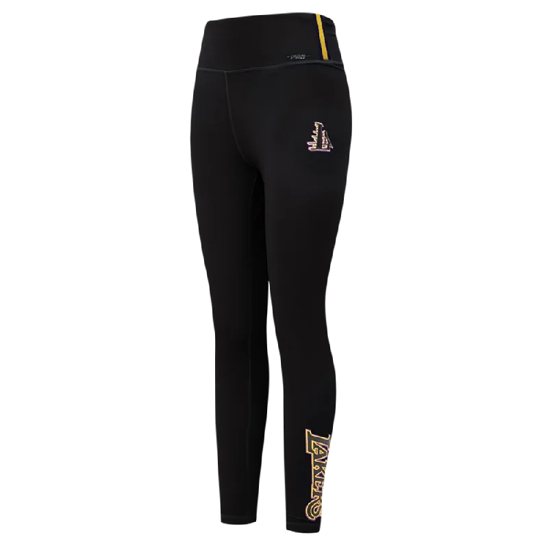 NBA LOS ANGELES LAKERS CLASSIC WOMEN'S JERSEY LEGGING (BLACK) Chic Printed Yoga Pants NBA LOS ANGELES LAKERS CLASSIC WOMEN'S JERSEY LEGGING (BLACK) Chic Printed Yoga Pants