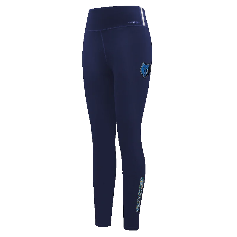 NBA MEMPHIS GRIZZLIES CLASSIC WOMEN'S JERSEY LEGGING (MIDNIGHT NAVY) Stylish Side-Stripe Leggings NBA MEMPHIS GRIZZLIES CLASSIC WOMEN'S JERSEY LEGGING (MIDNIGHT NAVY) Stylish Side-Stripe Leggings