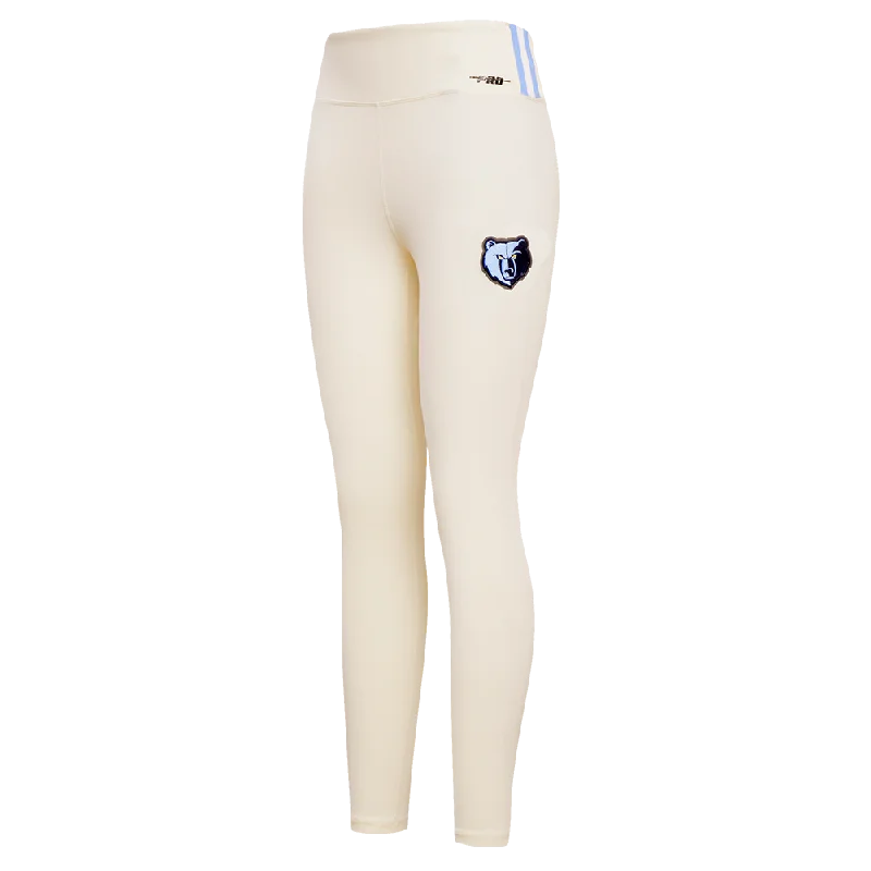 NBA MEMPHIS GRIZZLIES RETRO CLASSIC WOMEN'S JERSEY LEGGING (EGGSHELL) Elegant Sheer Leggings NBA MEMPHIS GRIZZLIES RETRO CLASSIC WOMEN'S JERSEY LEGGING (EGGSHELL) Elegant Sheer Leggings