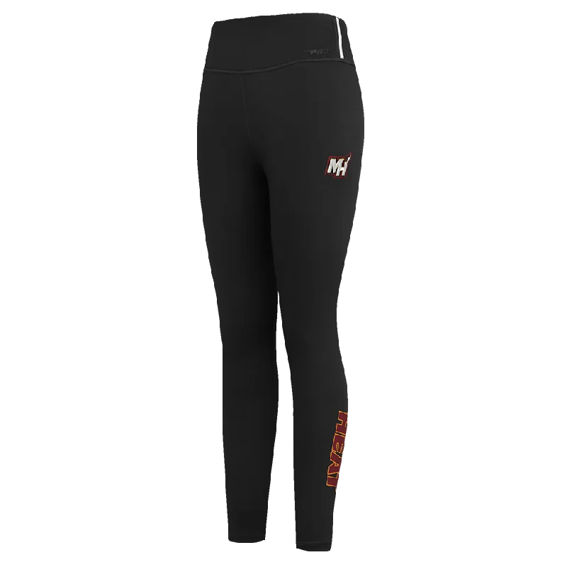NBA MIAMI HEAT CLASSIC WOMEN'S JERSEY LEGGING (BLACK) Comfortable Ribbed Sports Leggings NBA MIAMI HEAT CLASSIC WOMEN'S JERSEY LEGGING (BLACK) Comfortable Ribbed Sports Leggings