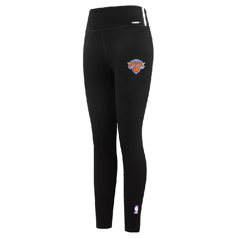 NBA NEW YORK KNICKS SCRIPT TAIL WOMEN'S HW JERSEY LEGGING (BLACK) Stylish Pockets Active Leggings NBA NEW YORK KNICKS SCRIPT TAIL WOMEN'S HW JERSEY LEGGING (BLACK) Stylish Pockets Active Leggings