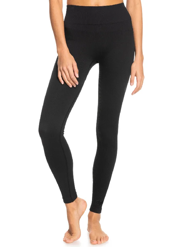 Chill Out Seamless Technical Leggings - Anthracite Trendy Flared Leggings