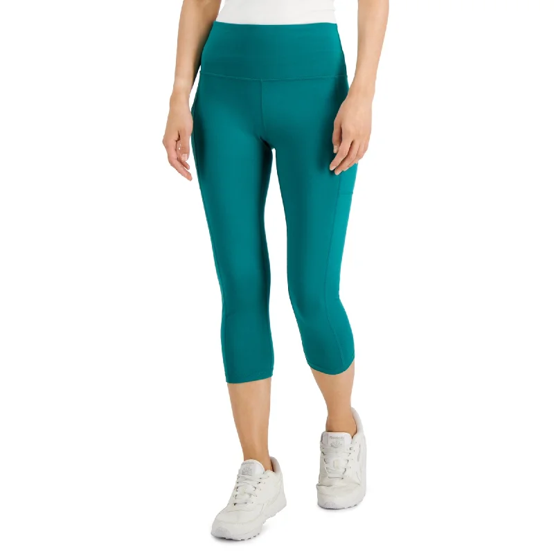 ID Ideology Women's High-Rise Cropped Leggings, Forest Rain, XL Elegant Velvet Leggings ID Ideology Women's High-Rise Cropped Leggings, Forest Rain, XL Elegant Velvet Leggings