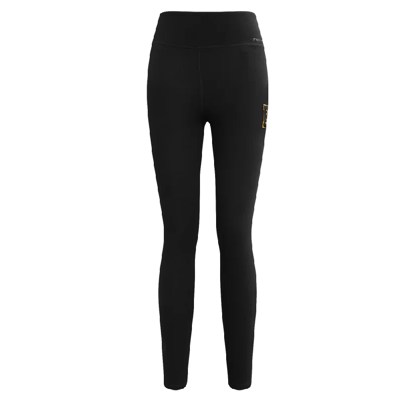 NHL BOSTON BRUINS RETRO CLASSIC WOMEN'S JERSEY LEGGING (BLACK) Cozy Warmth Leggings