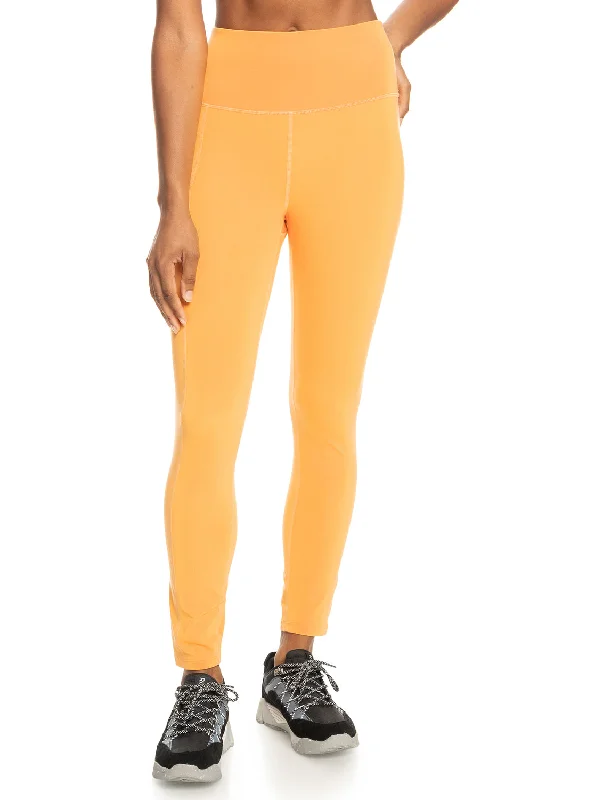 Heart Into It Technical Leggings - Mock Orange Elegant Casual Fit Leggings