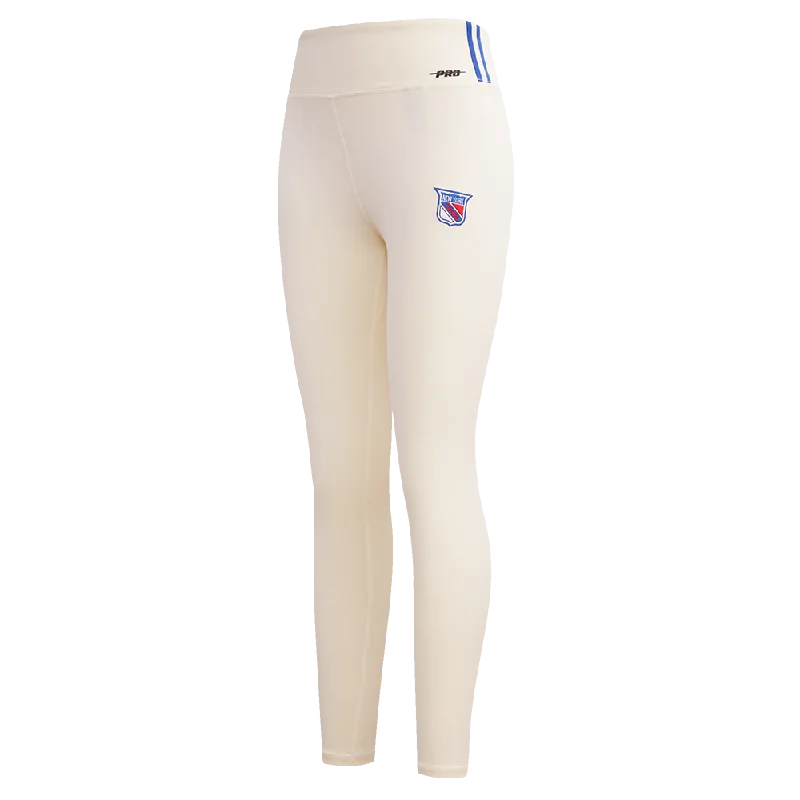 NHL NEW YORK RANGERS RETRO CLASSIC WOMEN'S JERSEY LEGGING (EGGSHELL) Trendy Colorblock Print Leggings NHL NEW YORK RANGERS RETRO CLASSIC WOMEN'S JERSEY LEGGING (EGGSHELL) Trendy Colorblock Print Leggings
