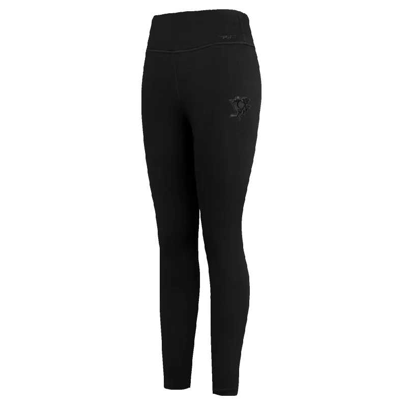 NHL PITTSBURGH PENGUINS NEUTRAL WOMEN'S JERSEY LEGGING (BLACK) Stylish Printed Sport Leggings NHL PITTSBURGH PENGUINS NEUTRAL WOMEN'S JERSEY LEGGING (BLACK) Stylish Printed Sport Leggings