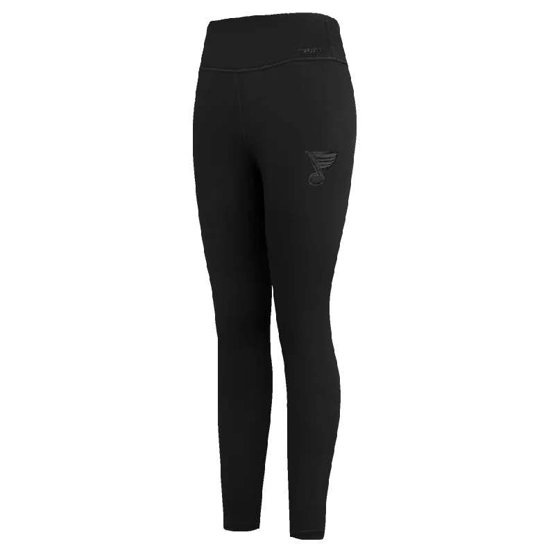 NHL ST. LOUIS BLUES NEUTRAL WOMEN'S JERSEY LEGGING (BLACK) Cozy Textured Workout Leggings NHL ST. LOUIS BLUES NEUTRAL WOMEN'S JERSEY LEGGING (BLACK) Cozy Textured Workout Leggings