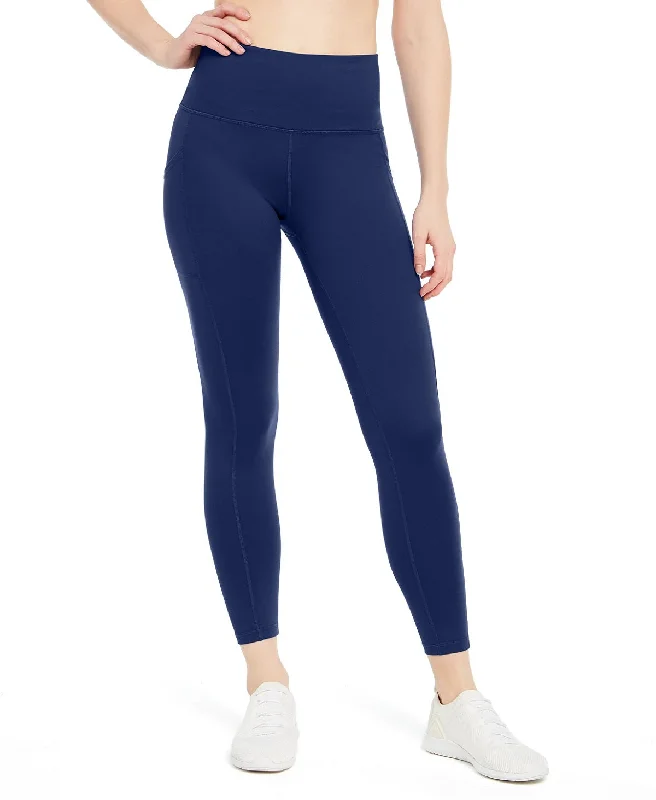 ID Ideology High-Waist Side-Pocket 7/8 Length Leggings, Indigo Sea, M Cozy Sweat-Wicking Leggings ID Ideology High-Waist Side-Pocket 7/8 Length Leggings, Indigo Sea, M Cozy Sweat-Wicking Leggings