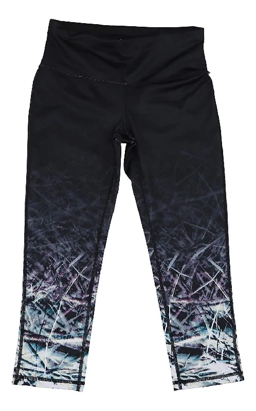 Ideology Women's Fashion Printed Cropped Leggings, Noir, XS Fashionable Floral Active Leggings Ideology Women's Fashion Printed Cropped Leggings, Noir, XS Fashionable Floral Active Leggings