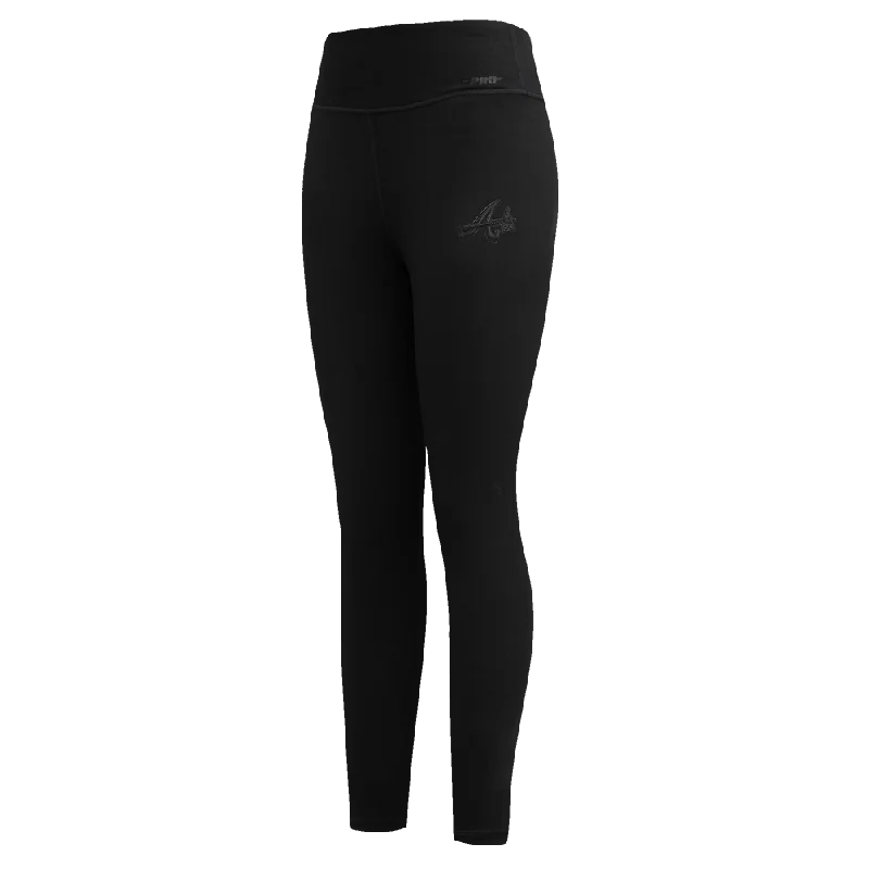 MLB ATLANTA BRAVES NEUTRAL WOMEN'S JERSEY LEGGING (BLACK) Trendy Black Mesh Leggings MLB ATLANTA BRAVES NEUTRAL WOMEN'S JERSEY LEGGING (BLACK) Trendy Black Mesh Leggings