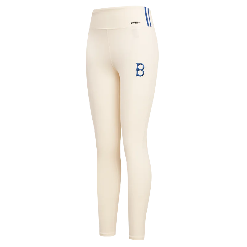 MLB BROOKLYN DODGERS RETRO CLASSIC WOMEN'S JERSEY LEGGING (EGGSHELL) Comfortable Compression Leggings MLB BROOKLYN DODGERS RETRO CLASSIC WOMEN'S JERSEY LEGGING (EGGSHELL) Comfortable Compression Leggings