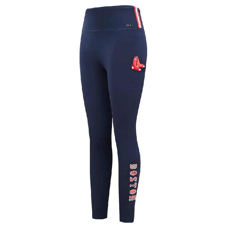 MLB BOSTON RED SOX CLASSIC WOMEN'S JERSEY LEGGING (MIDNIGHT NAVY) Fashionable Tummy Control Leggings MLB BOSTON RED SOX CLASSIC WOMEN'S JERSEY LEGGING (MIDNIGHT NAVY) Fashionable Tummy Control Leggings