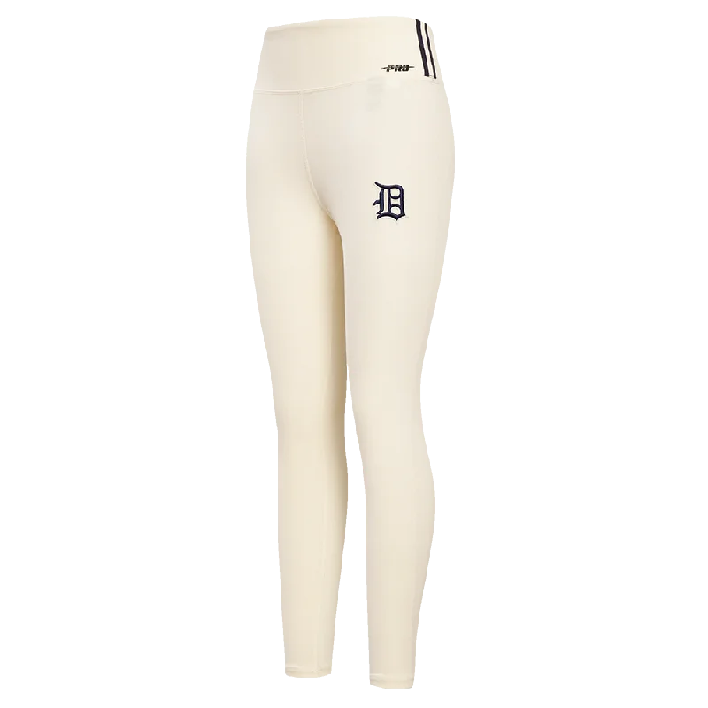 MLB DETROIT TIGERS RETRO CLASSIC WOMEN'S JERSEY LEGGING (EGGSHELL) Trendy Seamless Fit Leggings MLB DETROIT TIGERS RETRO CLASSIC WOMEN'S JERSEY LEGGING (EGGSHELL) Trendy Seamless Fit Leggings