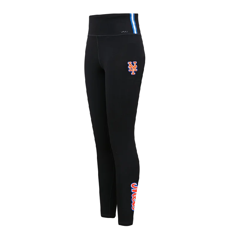 MLB NEW YORK METS CLASSIC WOMEN'S JERSEY LEGGING (BLACK) Trendy Sports Performance Leggings MLB NEW YORK METS CLASSIC WOMEN'S JERSEY LEGGING (BLACK) Trendy Sports Performance Leggings