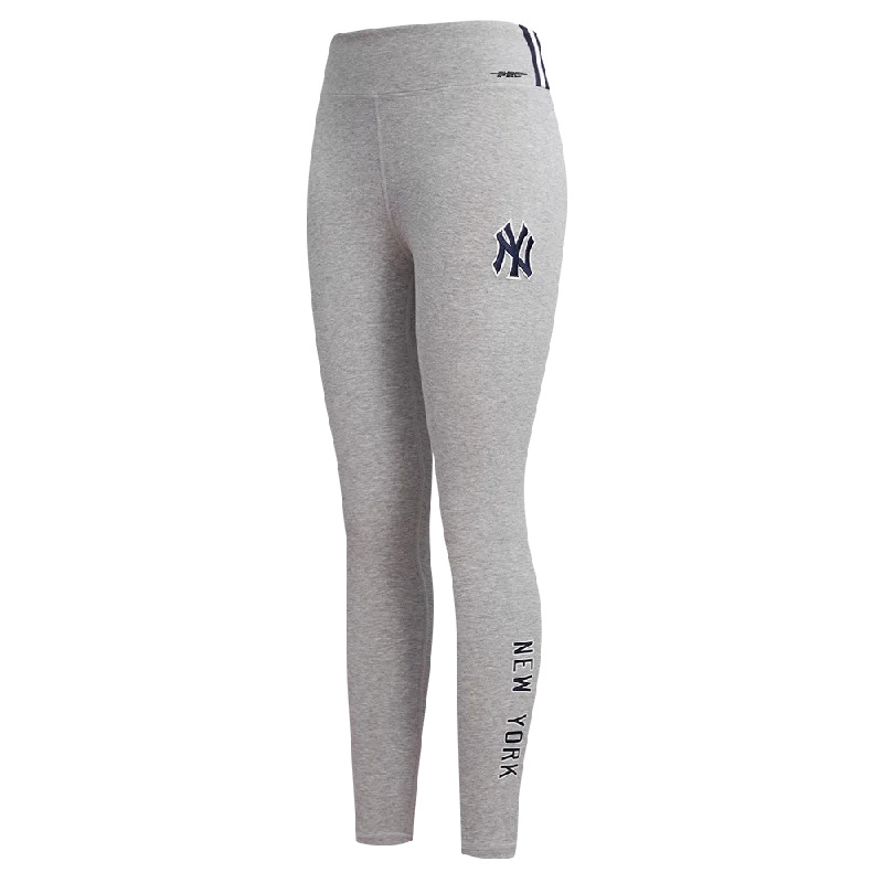 MLB NEW YORK YANKEES CLASSIC WOMEN'S JERSEY LEGGING (HEATHER GREY) Comfortable Slim Fit Leggings MLB NEW YORK YANKEES CLASSIC WOMEN'S JERSEY LEGGING (HEATHER GREY) Comfortable Slim Fit Leggings