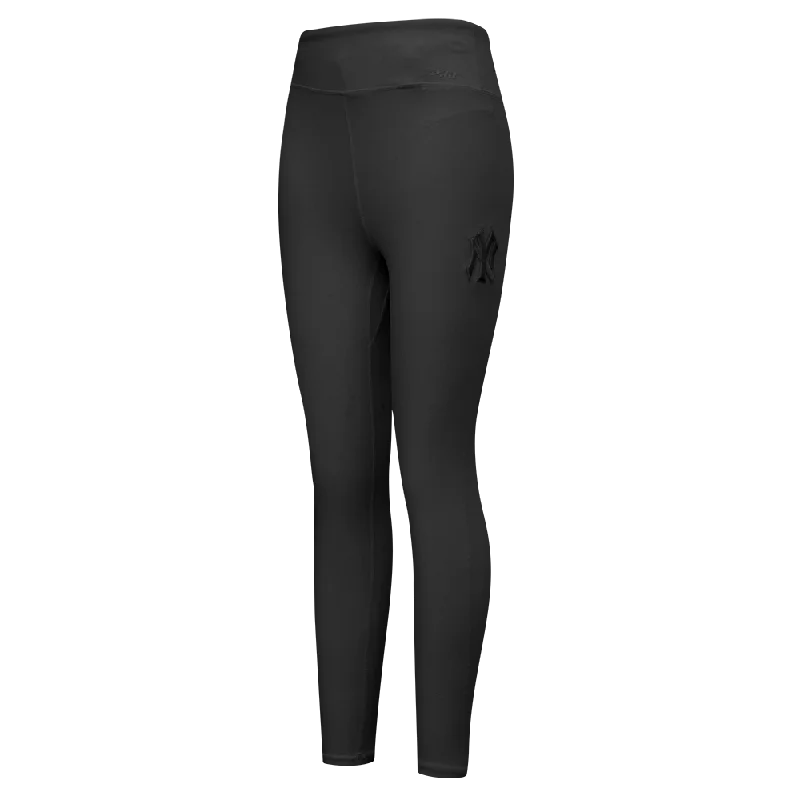 MLB NEW YORK YANKEES NEUTRAL WOMEN'S JERSEY LEGGING (BLACK) Comfortable Lounge Leggings MLB NEW YORK YANKEES NEUTRAL WOMEN'S JERSEY LEGGING (BLACK) Comfortable Lounge Leggings