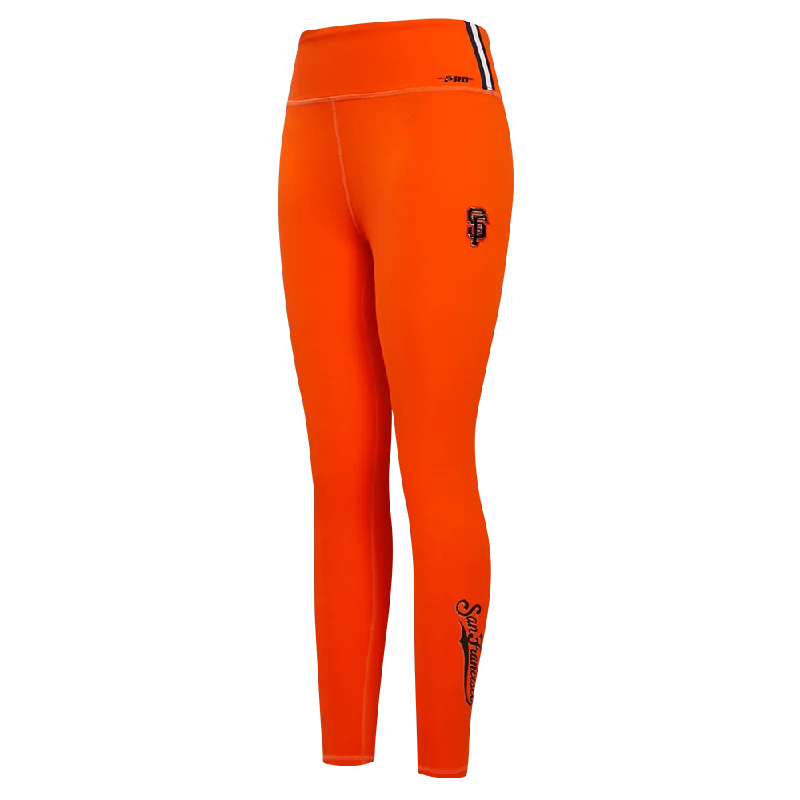 MLB SAN FRANCISCO GIANTS CLASSIC WOMEN'S JERSEY LEGGING (ORANGE) Trendy Colorblock Print Leggings MLB SAN FRANCISCO GIANTS CLASSIC WOMEN'S JERSEY LEGGING (ORANGE) Trendy Colorblock Print Leggings