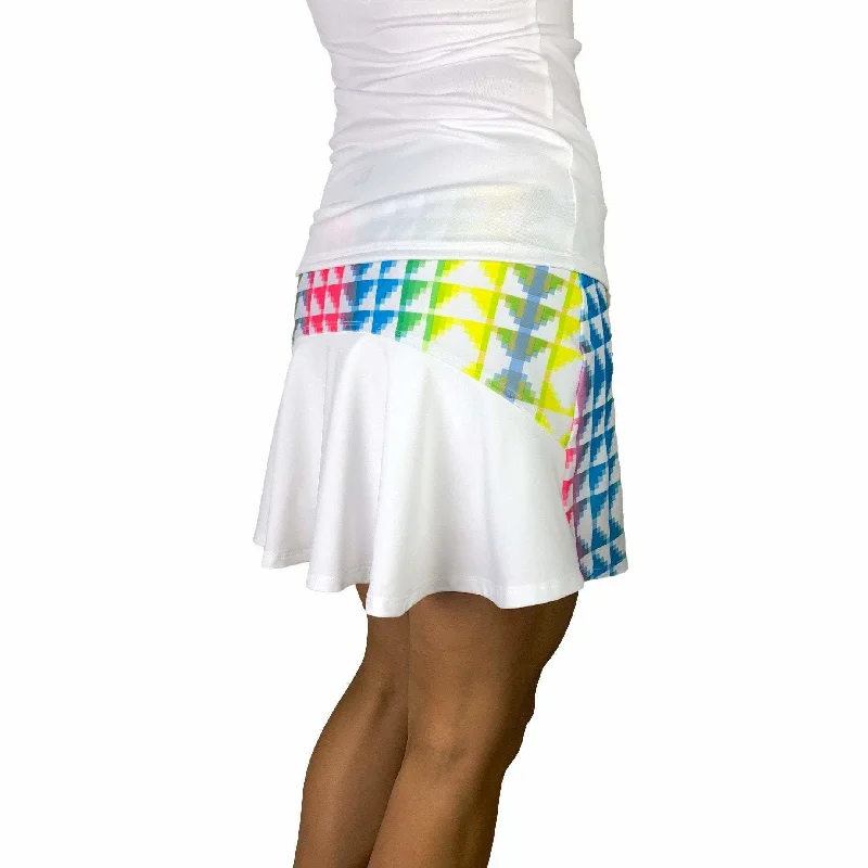 Neon Tetris Athletic Flutter Golf, Running, Tennis Skort w/ pockets- Golf Skirt belted skirt waist Neon Tetris Athletic Flutter Golf, Running, Tennis Skort w/ pockets- Golf Skirt belted skirt waist