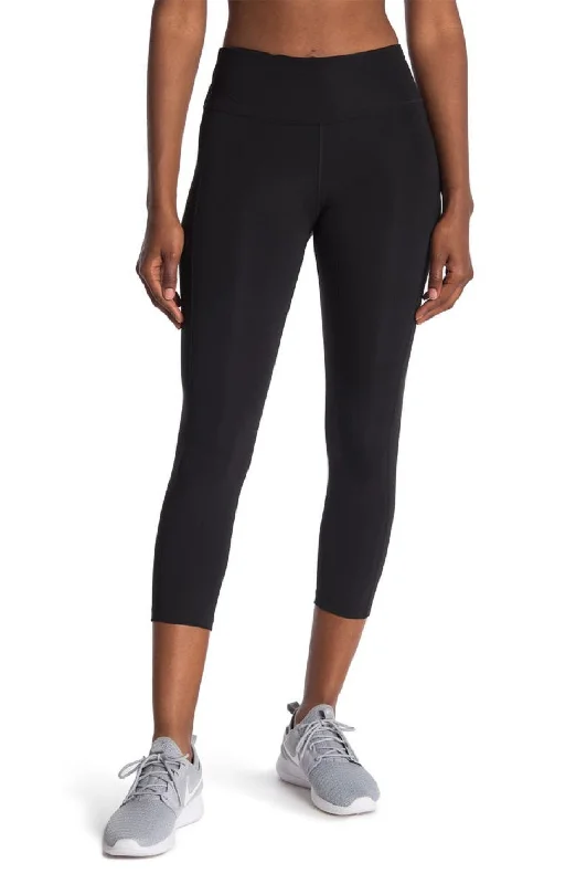 NIKE Women's Fast High Waisted Mesh Panels Crop Leggings, Black, L Elegant Stretchy Faux Leather Leggings NIKE Women's Fast High Waisted Mesh Panels Crop Leggings, Black, L Elegant Stretchy Faux Leather Leggings