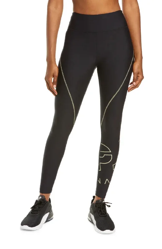 P.E. Nation Women's Point Race Leggings, Black, S Chic Velvet Soft Leggings