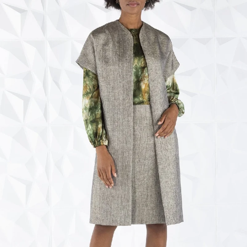 Topper Coat & Pencil Skirt, Peppercorn lace skirt romantic
