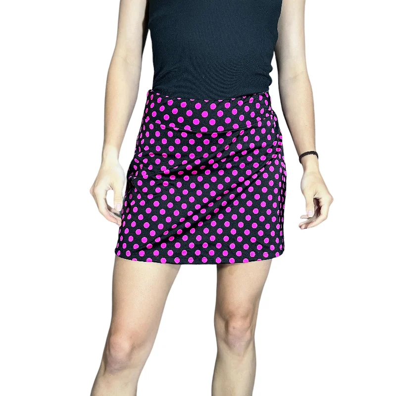 Pink Polka Dot Athletic Slim Golf Skirt w/ built in compression shorts and pockets lace skirt delicate Pink Polka Dot Athletic Slim Golf Skirt w/ built in compression shorts and pockets lace skirt delicate