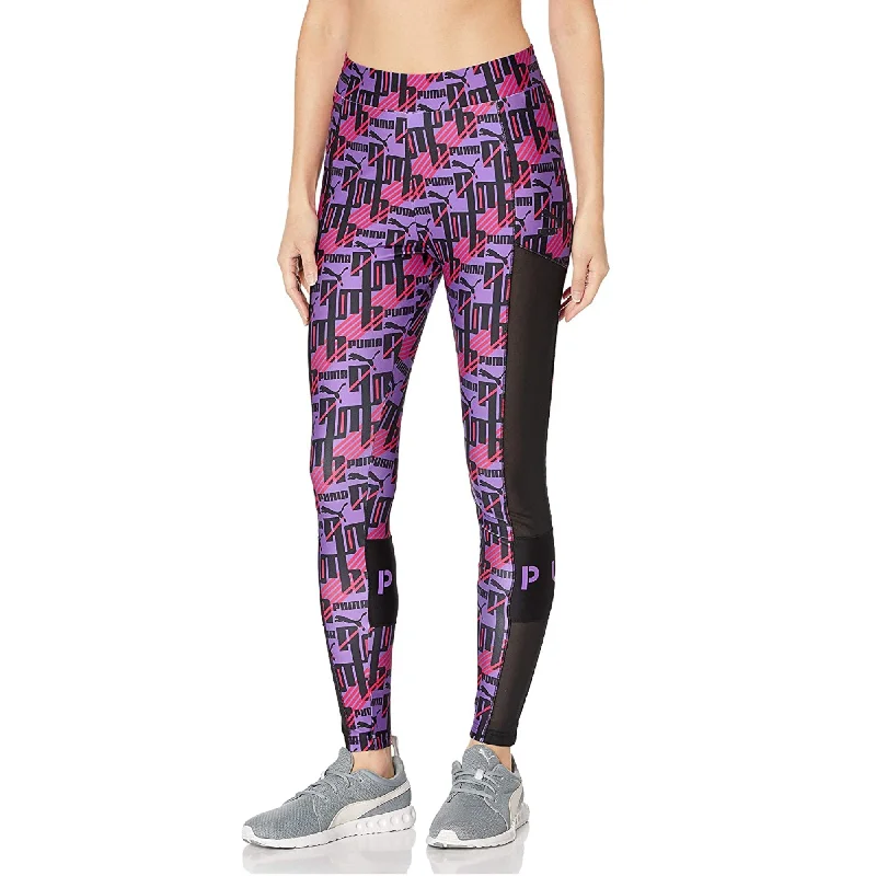 PUMA Women's XTG All Over High-Rise Print Leggings, Purple Glimmer-AOP, XS Chic Printed Yoga Pants PUMA Women's XTG All Over High-Rise Print Leggings, Purple Glimmer-AOP, XS Chic Printed Yoga Pants