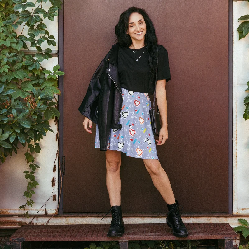 Skater Skirt silk skirt lustrous
