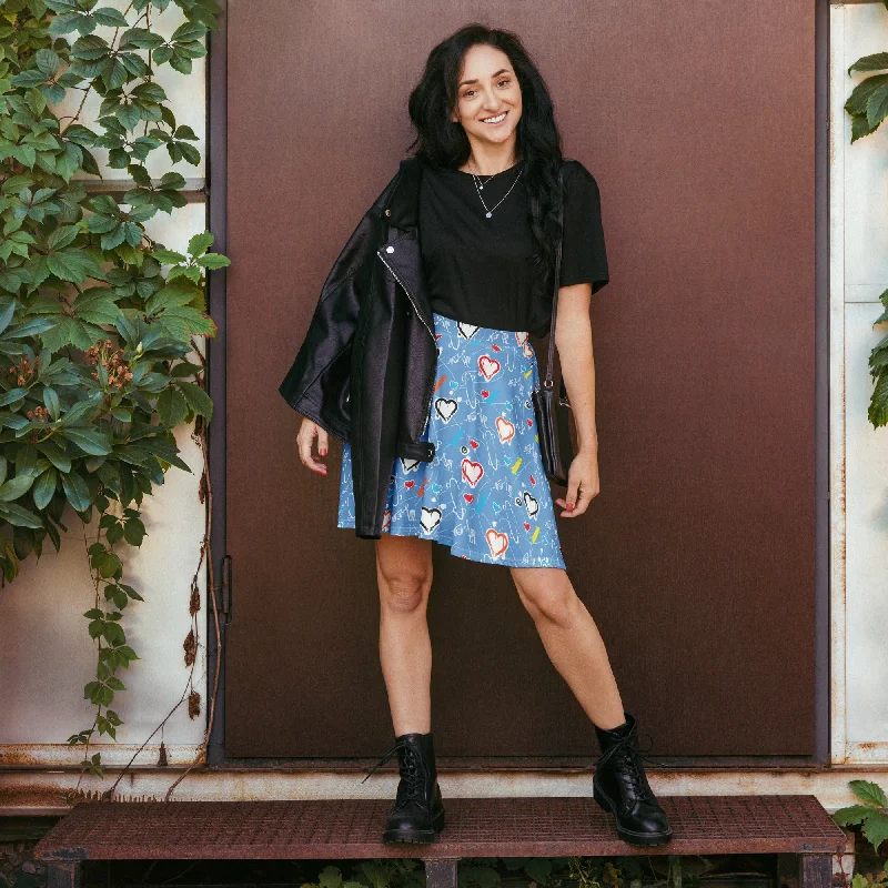 Skater Skirt leather skirt bold