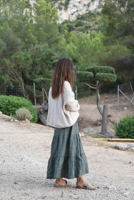 The Florence Skirt // Fern chiffon skirt floaty