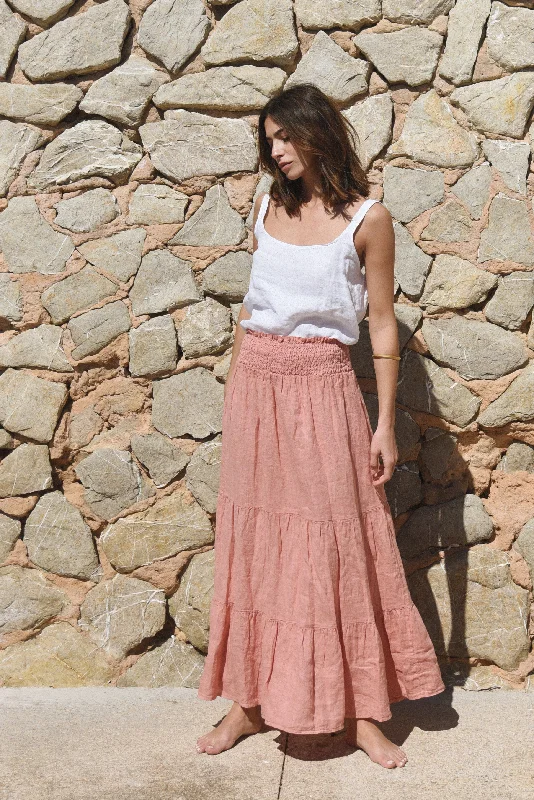 The Florence Skirt // Rose cashmere skirt rich