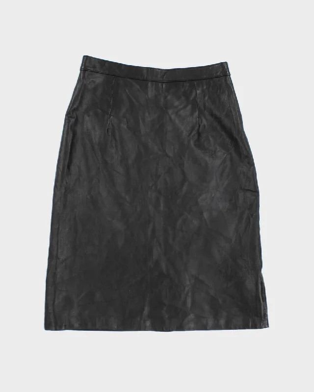 Vintage 80's Leather Pencil Skirt - S modal blend skirt