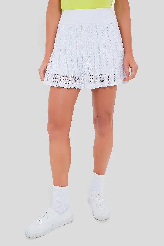 White Cane 15 Inch Williams Tennis Skirt lightweight skirt design