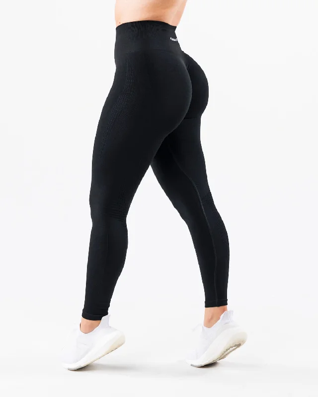 Amplify Contour Legging - Black Stylish Printed Stretch Leggings