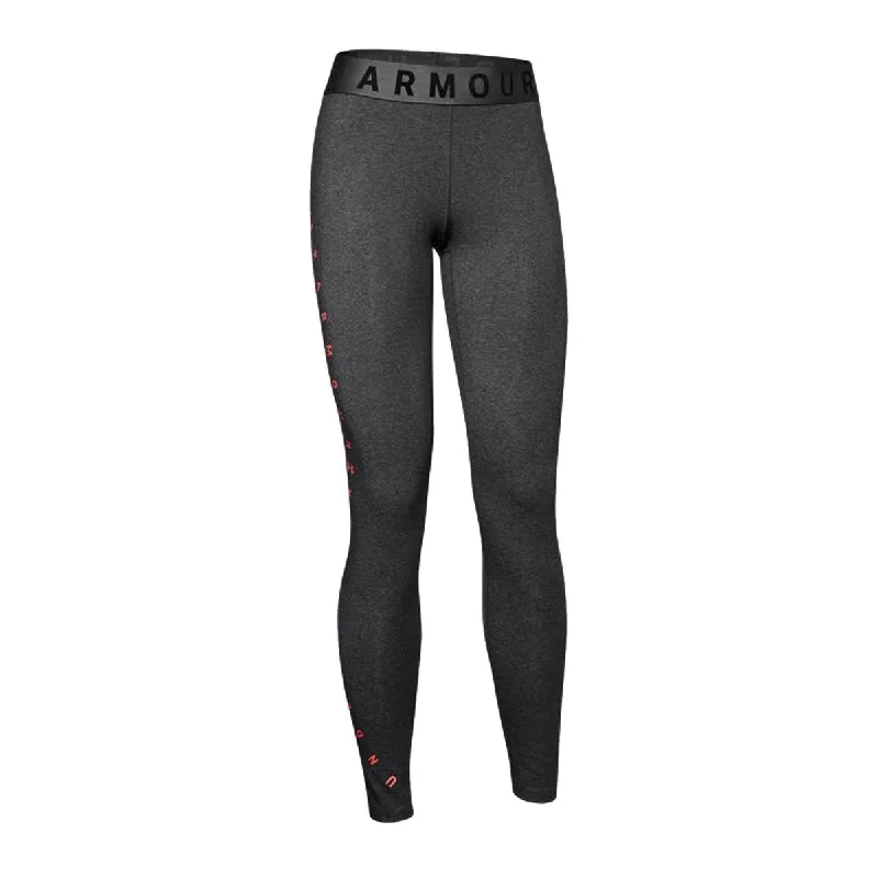 Womens Under Armour Favorite Graphic Leggings Workout Fitness Charcoal/Light Heather/Black Fashionable Minimal Active Leggings Womens Under Armour Favorite Graphic Leggings Workout Fitness Charcoal/Light Heather/Black Fashionable Minimal Active Leggings