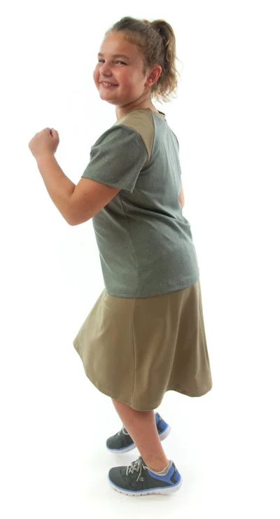 Athletic Exercise Skirt /  Girls Plus Size cashmere skirt plush