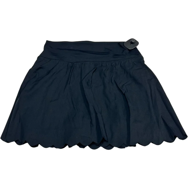 Athletic Skirt By Aerie In Black, Size: M ruffled skirt detail