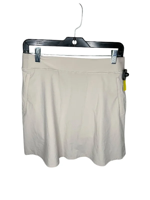 Athletic Skirt By Athleta In Tan, Size: 8 chiffon skirt lightweight