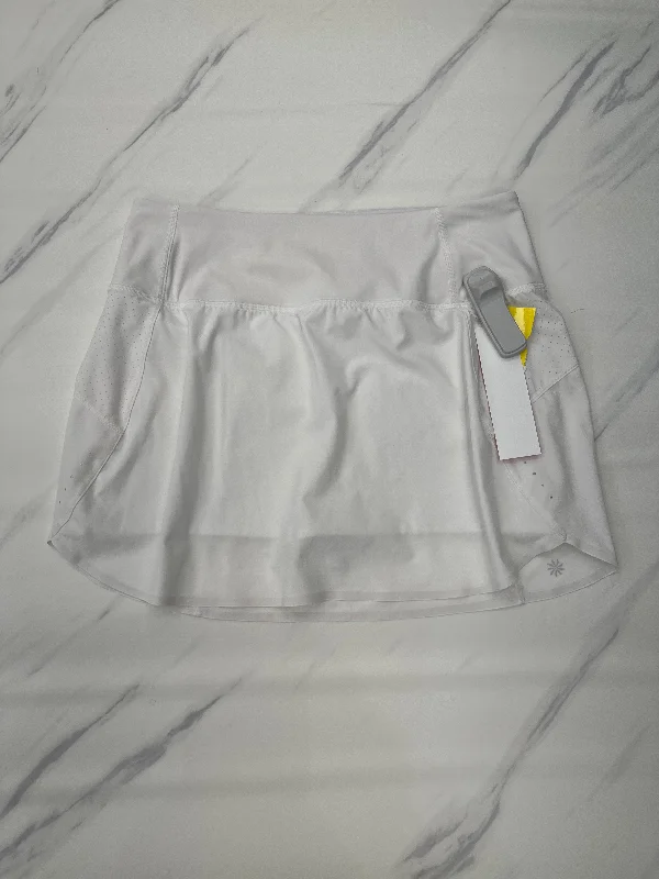 Athletic Skirt By Athleta In White, Size: S floral skirt print