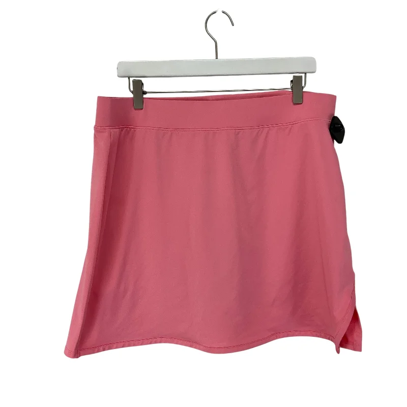 Athletic Skirt By Crown And Ivy In Pink, Size: 1x seamless skirt comfort